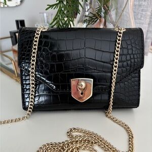 Banana Republic Crocodile Embossed Crossbody NWT